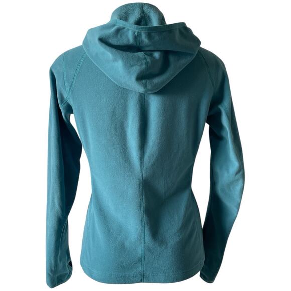 The North Face Women's Full Zip Fleece Jacket Lightweight Hooded Teal Size S - Picture 3 of 10